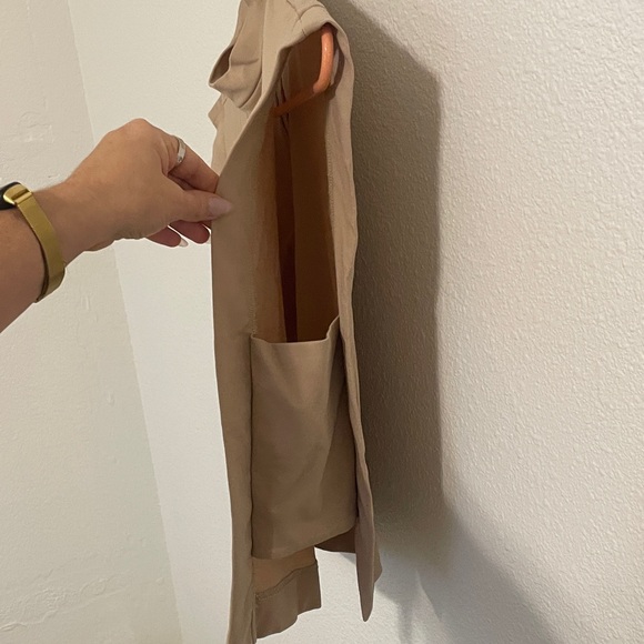 Elegant Tan Sleeveless Top - Picture 3 of 5